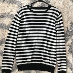 Black and white striped light sweater
